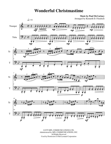 Wonderful Christmastime (arr. Kenneth D. Friedrich)