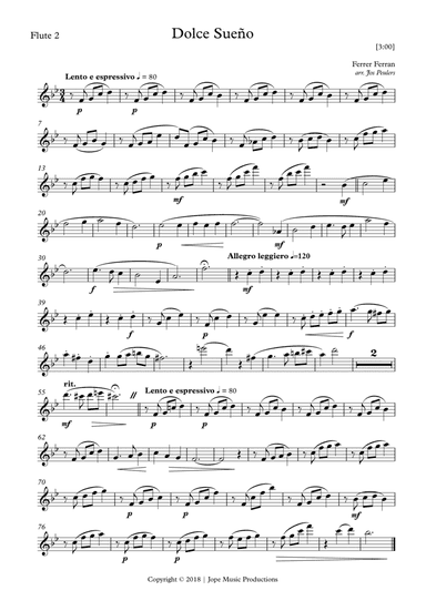 Dolce Sueño (arr. Jope)