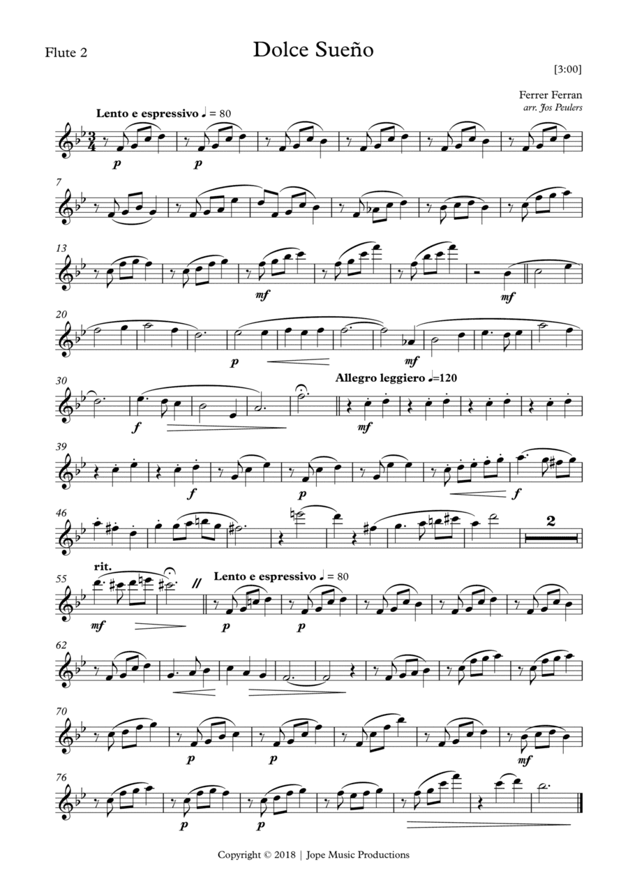 Dolce Sueño (arr. Jope)