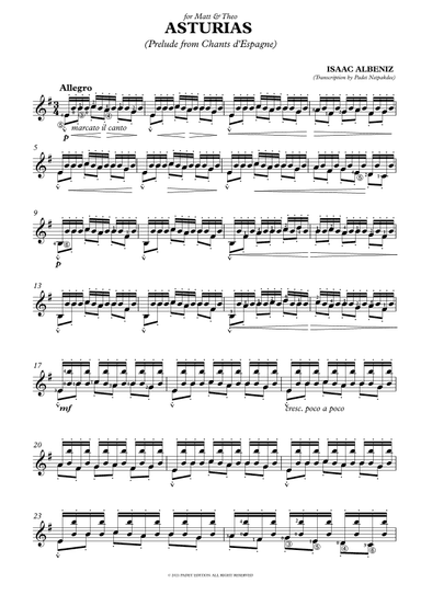 Asturias (Leyenda) - Classical Guitar Ver.