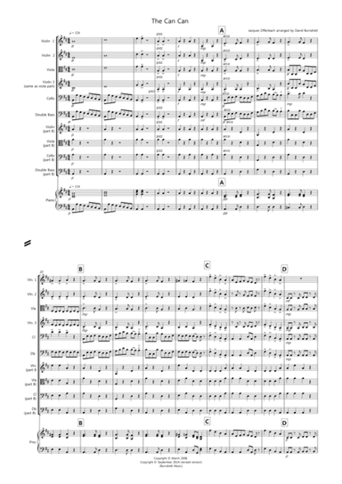 The Can Can for Beginner and Advanced String Orchestra (arr. David Burndrett)
