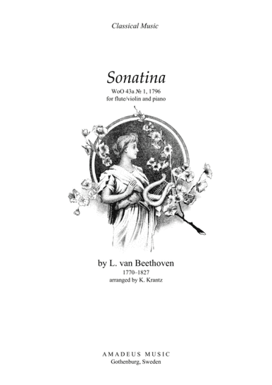 Sonatina in C Minor for flute or violin and piano (arr. Klas Krantz)