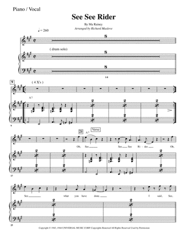 See See Rider (arr. Richard Maslove)