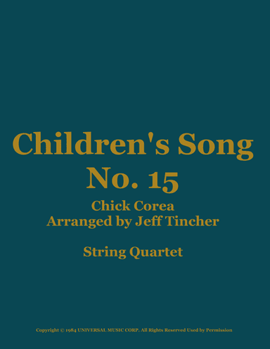 Children's Song No. 15 (arr. Jeff Tincher)