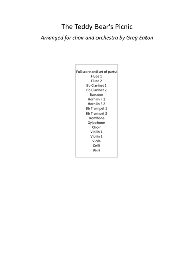 Teddy Bears Picnic (arr. Greg Eaton)