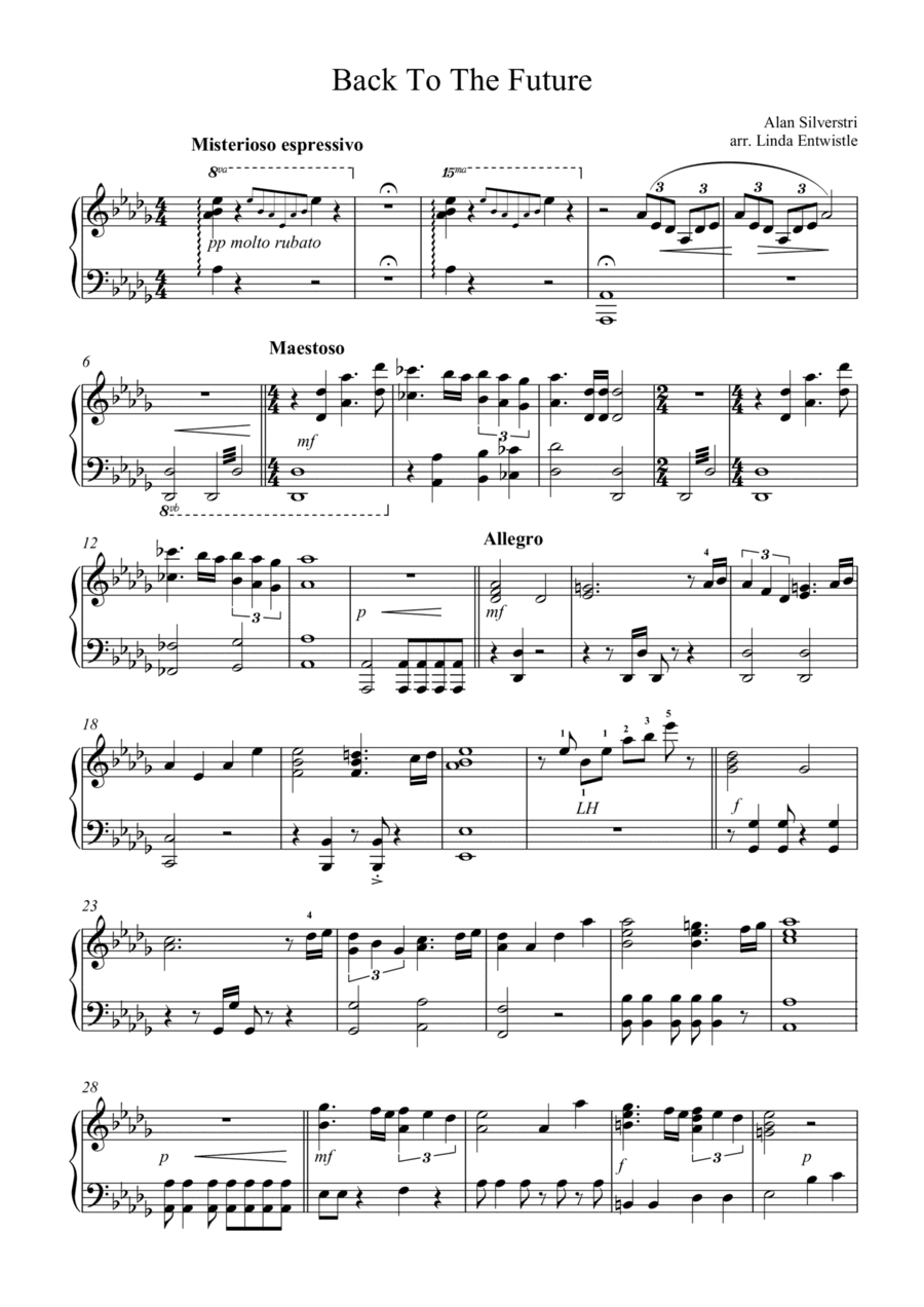 Back To The Future (arr. Linda Entwistle)