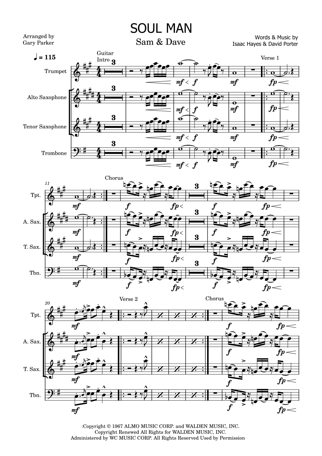 Soul Man (arr. Gary Parker)