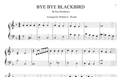 Bye Bye Blackbird (arr. William C. Woods)
