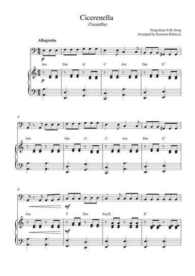 Cicerenella (Tarantlla) (arr. Kaiserin Rebecca)
