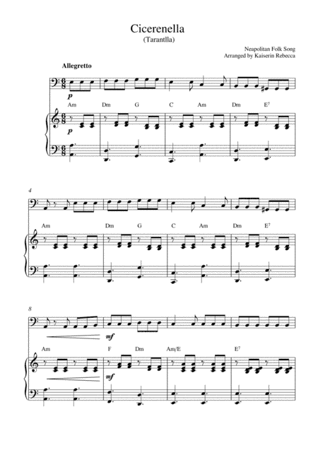 Cicerenella (Tarantlla) (arr. Kaiserin Rebecca)