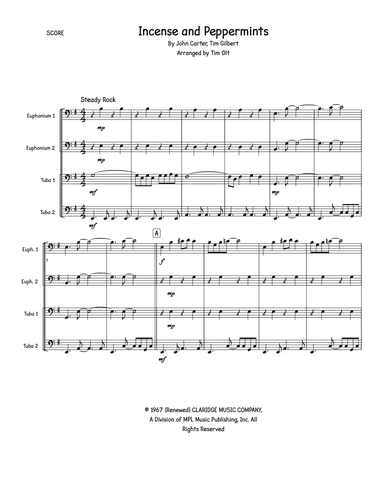 Incense And Peppermints (arr. Tim Olt)
