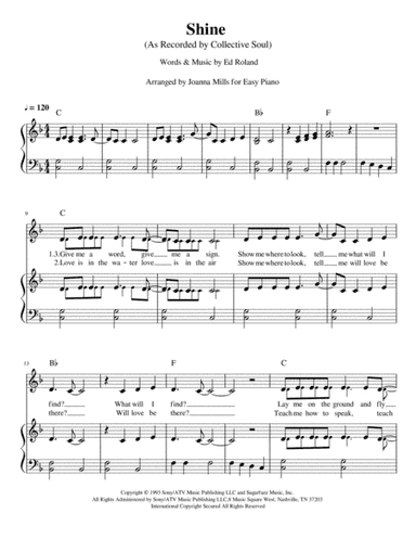Shine (arr. Joanna Mills)