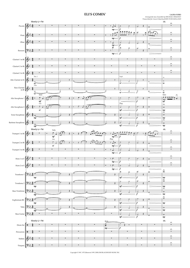 Eli's Comin' (arr. John Ivor Holland)