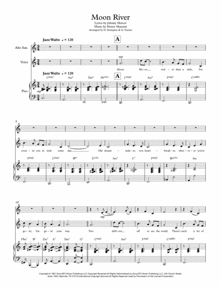 Moon River (arr. Debra E. Stempien, Gregory H. Turner)