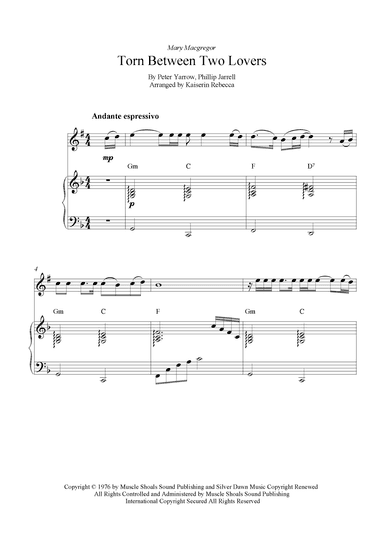 Torn Between Two Lovers (arr. Kaiserin Rebecca)