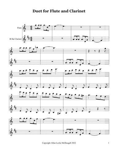 Duet for Flute and Clarinet