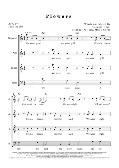 Flowers (arr. Jean Szulc)