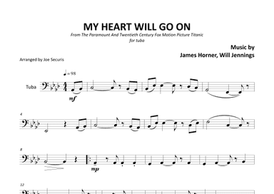 My Heart Will Go On (love Theme From 'titanic') (arr. Joe Securis)