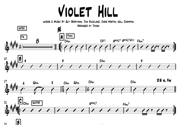 Violet Hill (arr. Jonah Oliva)