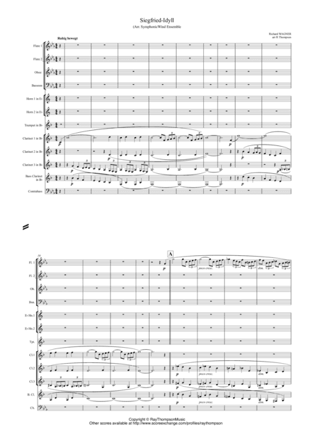 Wagner: Siegfried Idyll arranged symphonic wind ensemble (arr. Ray Thompson)