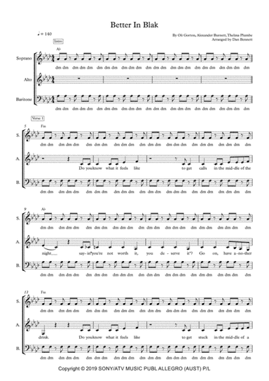 Better In Blak (arr. Dan Bennett)