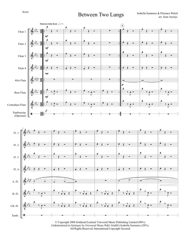 Between Two Lungs (arr. Sean Arawjo)