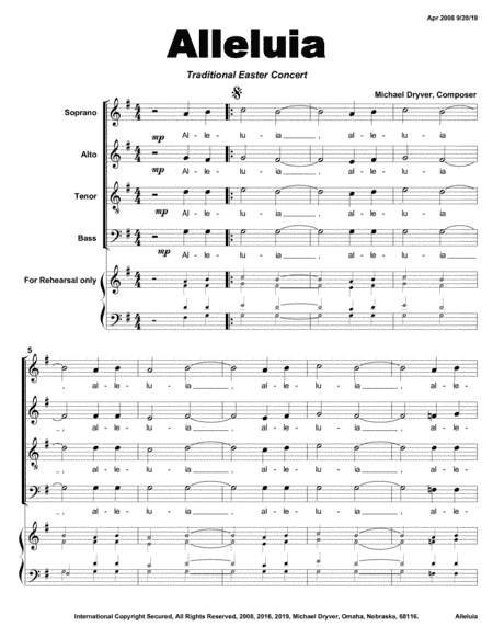 Alleluia! (Tradition Easter Concert)