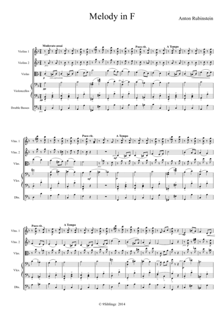 String Chamber Series: Melody in F (arr. 9Siblingz)