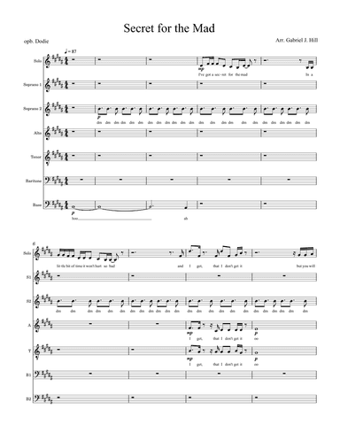 Secret For The Mad (arr. Gabriel J. Hill)