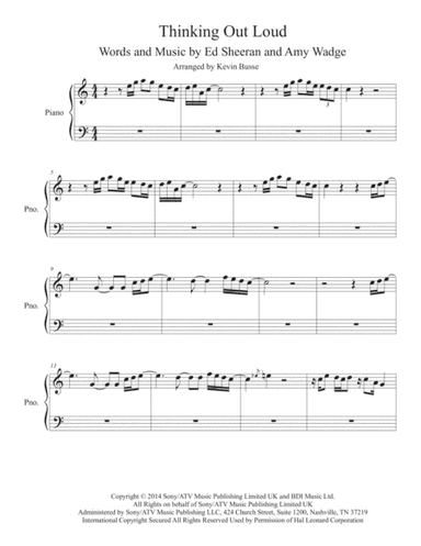 Thinking Out Loud (arr. Kevin Busse)