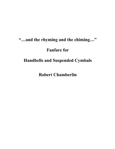 "...and the rhyming and the chiming..."