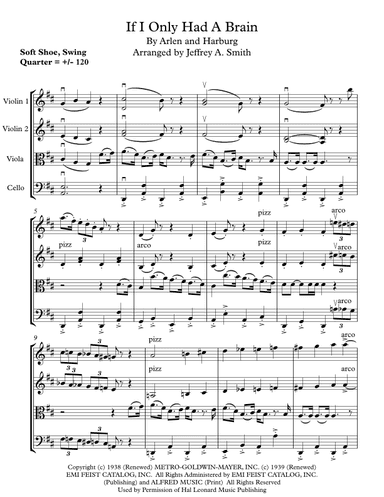 If I Only Had A Brain (arr. Jeffrey A. Smith)