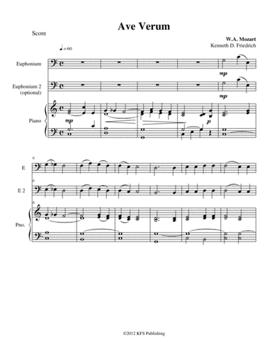 Mozart - Ave Verum (arr. Kenneth D. Friedrich)