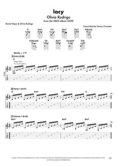 Lacy (arr. Danny Crocome)
