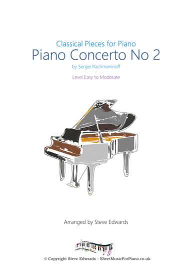 Piano Concerto No 2 Rachmaninoff - Easy Piano Solo (arr. Steve Edwards)