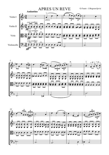Apres un reve (arr. Jovan Bogosavljević)