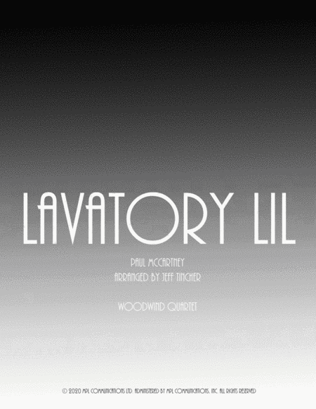 Lavatory Lil (arr. Jeff Tincher)