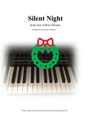 Silent Night (in the style of Bruce Hornsby) (arr. Artistic Piano Publishing)