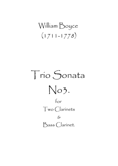 Trio Sonata No.3 (arr. Spence Bundy)