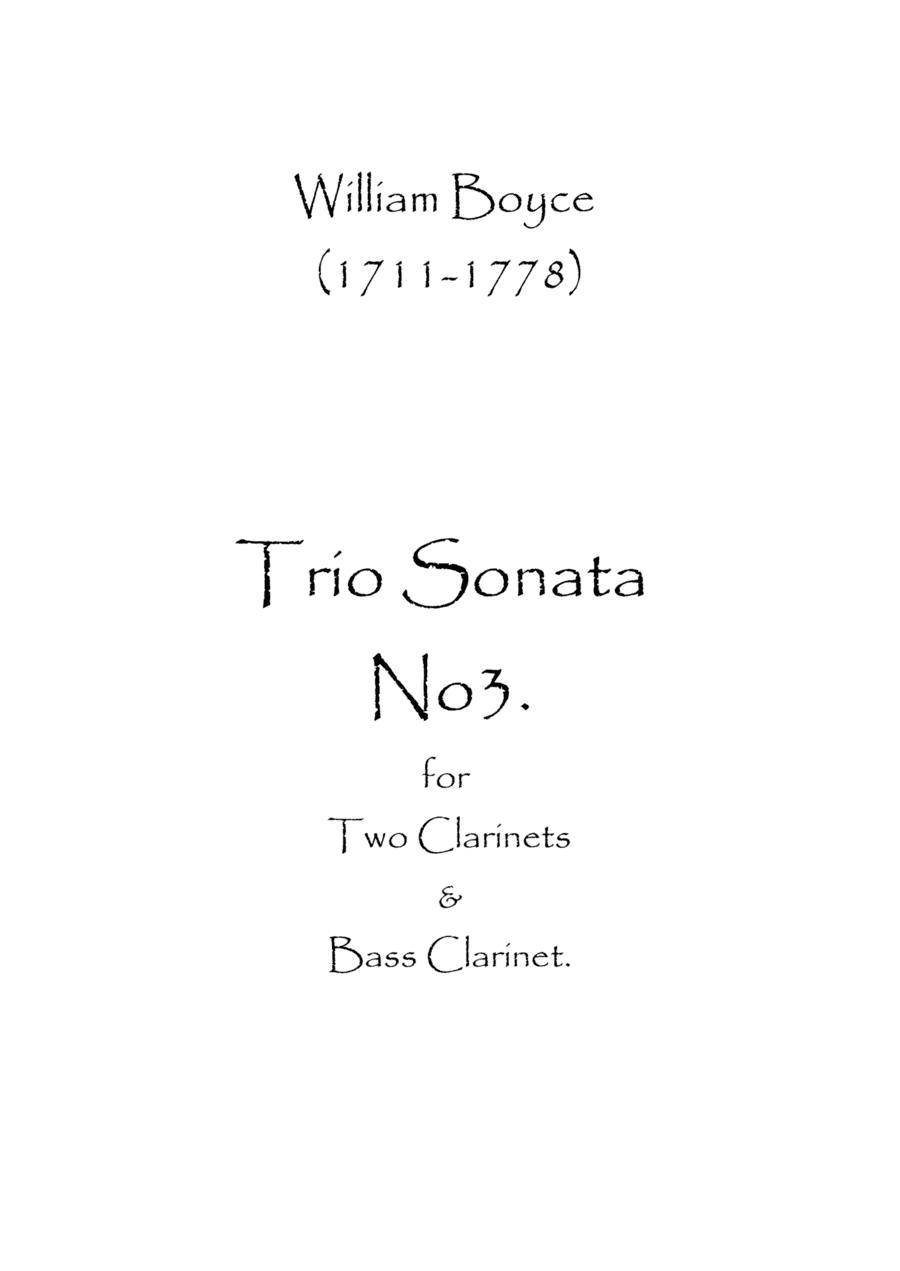 Trio Sonata No.3 (arr. Spence Bundy)