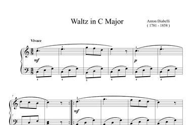Diabelli Waltz in C Major (arr. Ben Choupak)