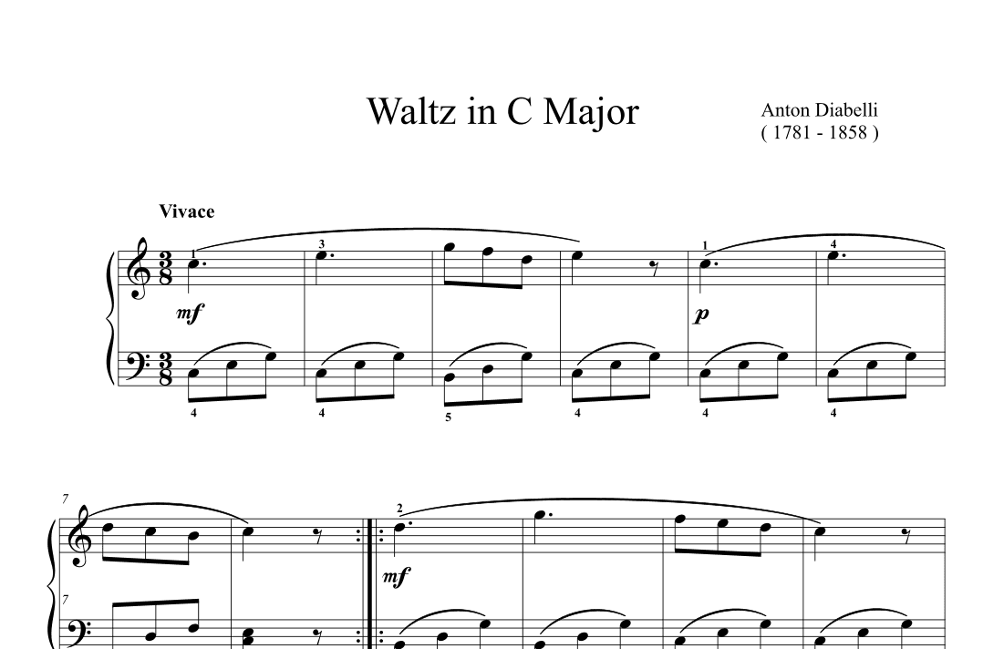 Diabelli Waltz in C Major (arr. Ben Choupak)