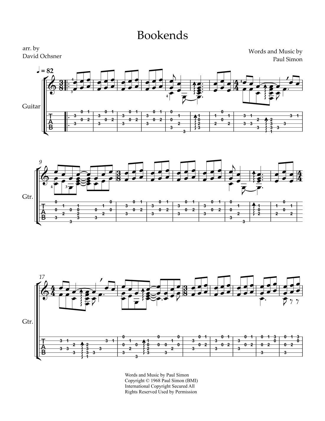 Bookends (arr. David Ochsner)