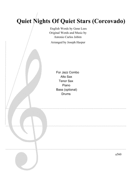 Quiet Nights Of Quiet Stars (Corcovado) (arr. Joseph Hasper)