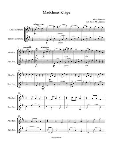 Madchens Klage (arr. Nick Lacanski)