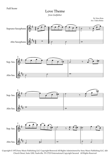 The Godfather (love Theme) (arr. Fabio Britto)