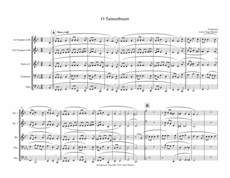 O Tannenbaum, O Tannenbaum (arr. Dean Mounts)