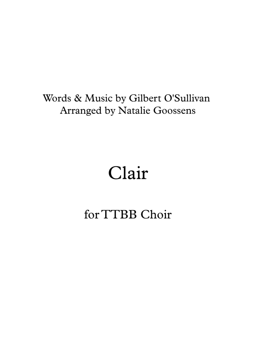Clair (arr. Natalie Goossens)