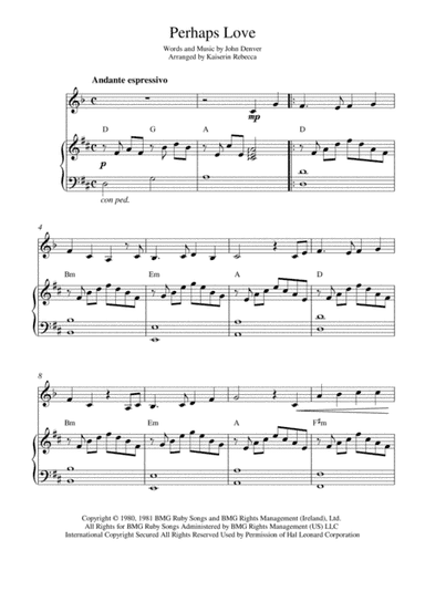 Perhaps Love (arr. Kaiserin Rebecca)