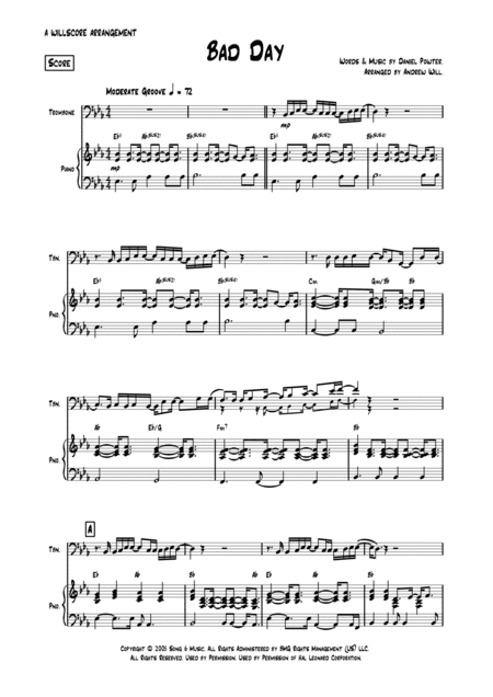 Bad Day (arr. Andrew Will)